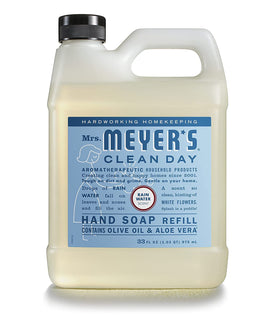 Mrs. MEYER'S Basil and Plumberry refills displayed together showing herbal and fruity options