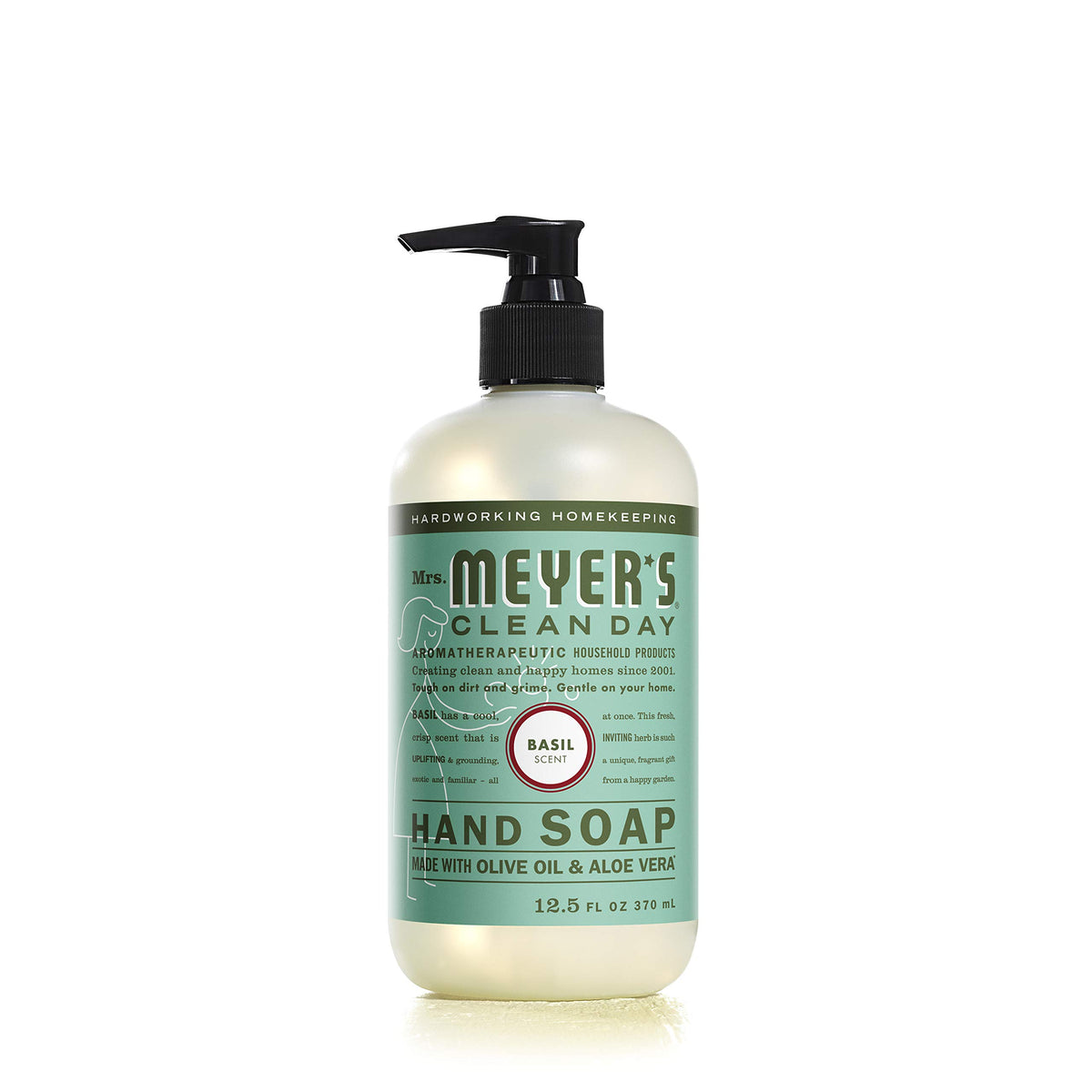 Mrs. MEYER'S bottle beside a kitchen sink showing everyday practical use