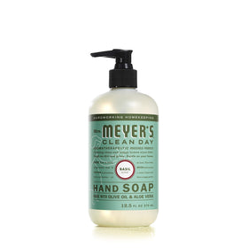 Mrs. MEYER'S bottle beside a kitchen sink showing everyday practical use
