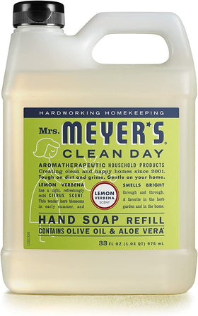 Mrs. MEYER'S Basil label detail showing fresh herb scent benefit