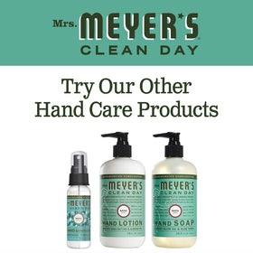 Mrs. Meyer's olive aloe basil ingredients grouped to show plant-based formulation