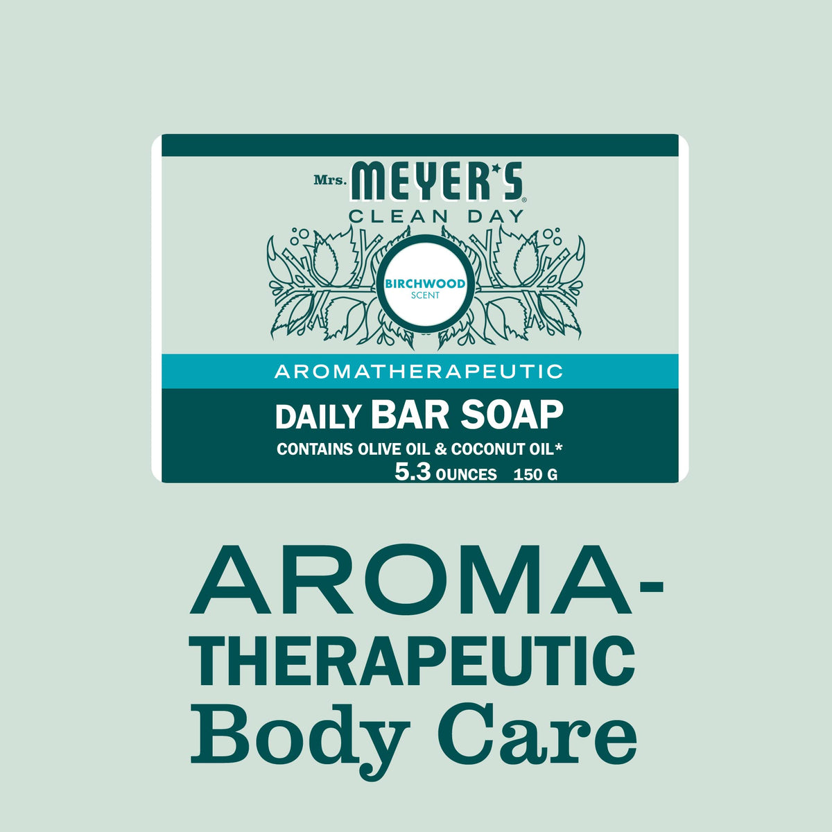 Mrs. MEYER'S soap close-up texture highlighting triple-milled density for lasting use