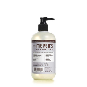 Mrs. MEYER'S bottle on kitchen counter evoking fresh scent and tidy style