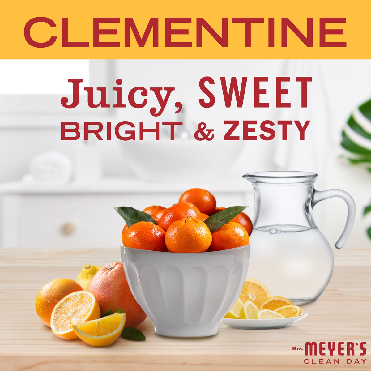 Mrs. MEYER'S unwrapped clementine bar close-up showing creamy texture and rich lather benefit