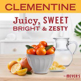 Mrs. MEYER'S unwrapped clementine bar close-up showing creamy texture and rich lather benefit