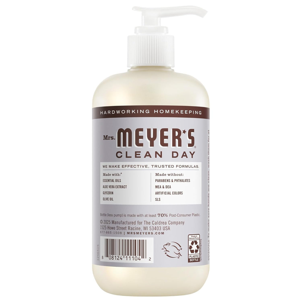 Mrs. MEYER'S Clementine bottle close-up label showing citrus freshness benefit
