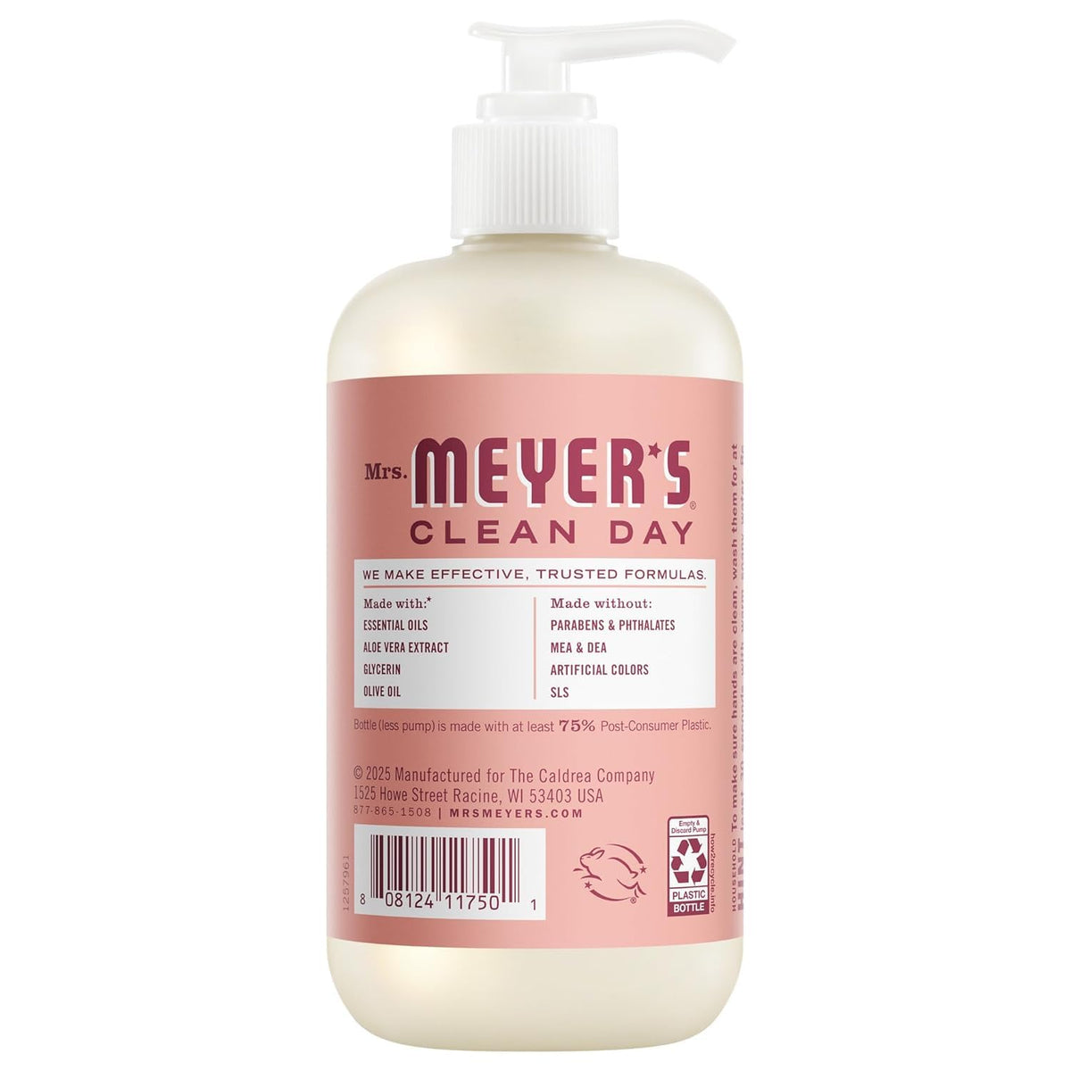 Mrs. MEYER'S Daisy bottle placed by a bathroom sink creating an inviting, uplifted atmosphere