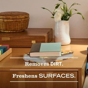 Mrs. MEYER'S products staged on kitchen counter promoting coordinated Dewdrop fragrance