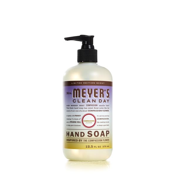 Mrs. MEYER'S foam in hand demonstrating gentle cleansing and moisturizing benefit