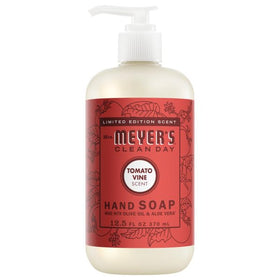 Mrs. MEYER'S foamy soap texture on hand, illustrating gentle lather and moisturization
