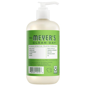 Mrs. MEYER'S Fresh Cut Grass pump top ready for use and quick dispensing benefit