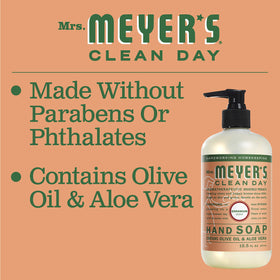 Mrs. MEYER'S bottle styled on a bathroom counter creating an inviting atmosphere