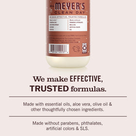 Mrs. MEYER'S three bottles lined up showing 3-pack convenience and value benefit
