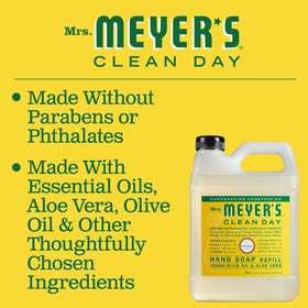 Mrs. MEYER'S soap in action at sink demonstrating effective hand cleaning