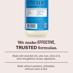 Mrs. MEYER'S hands lathering with Blueberry soap, gentle moisturizing performance