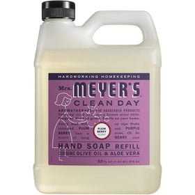 Mrs. MEYER'S bottles staged at a kitchen sink suggesting sustainable choice
