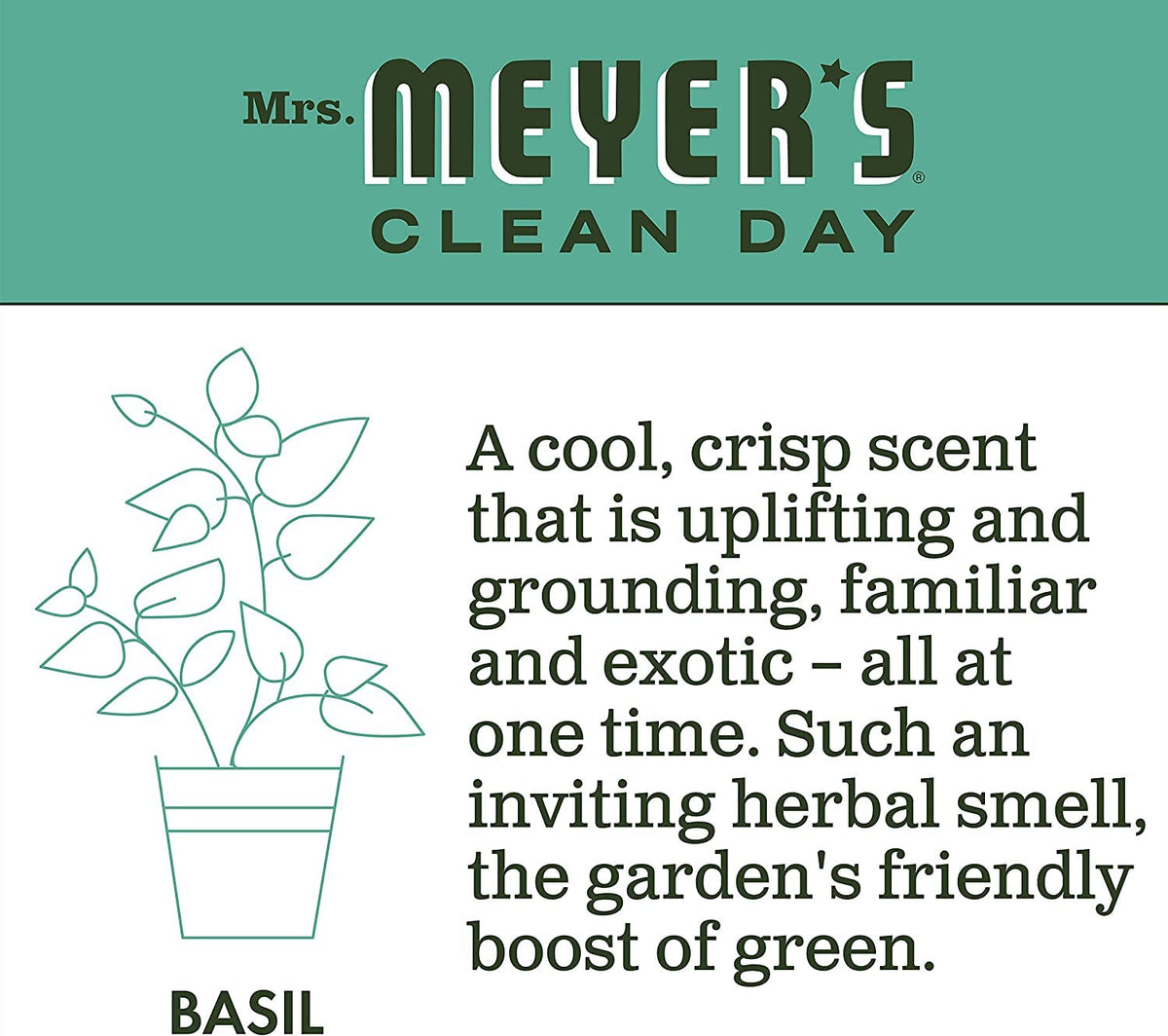 Mrs. MEYER'S refill bottles on a kitchen sink demonstrating fresh scent benefit