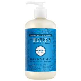 Mrs. MEYER'S label close-up showing scent name and ingredients, supporting ingredient transparency