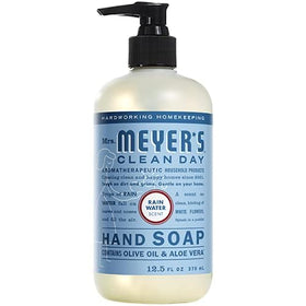 Mrs. MEYER'S soap lather close-up showing gentle foam and moisturizing effect