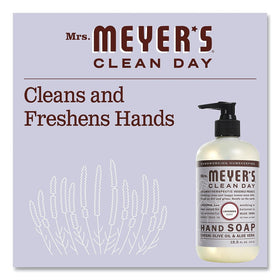 Mrs. Meyer's bottle in a bathroom lifestyle setting adding a fresh floral scent benefit