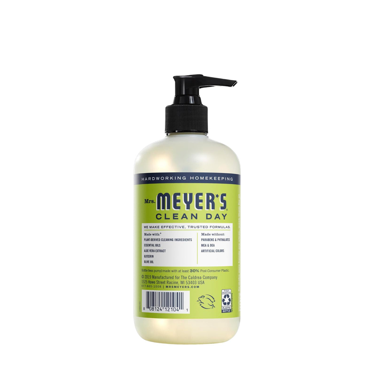 Mrs. MEYER'S Lavender bottle detail highlighting calming floral aroma benefit