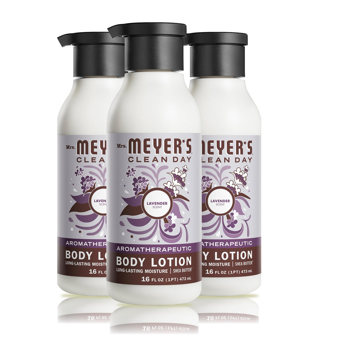 Mrs. MEYER'S front packaging showing lavender bottle and label for clear product identification