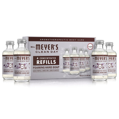 Mrs. Meyer's front packaging showing lavender concentrate and eco benefits