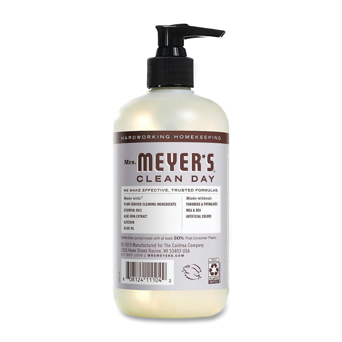 Mrs. Meyer's soap foam closeup demonstrating gentle lather and moisturizing texture