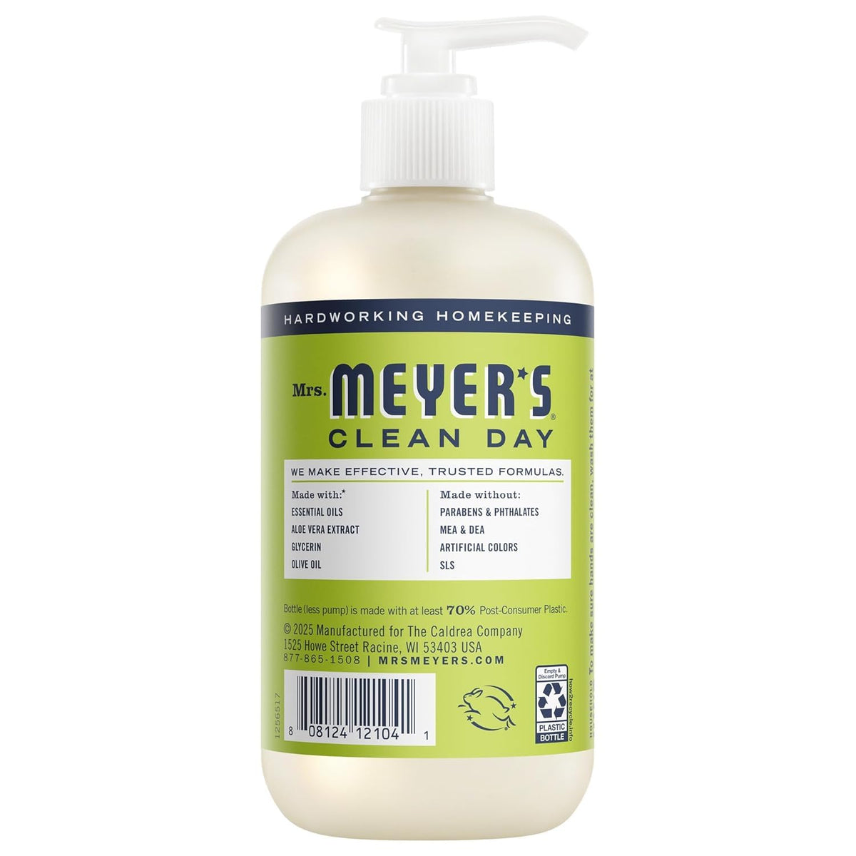 Mrs. MEYER'S Lemon Verbena bottle with lemon showing bright citrus refreshment
