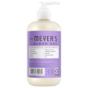 Mrs. MEYER'S Lilac bottle label close-up highlighting scent name and plant-derived formulation
