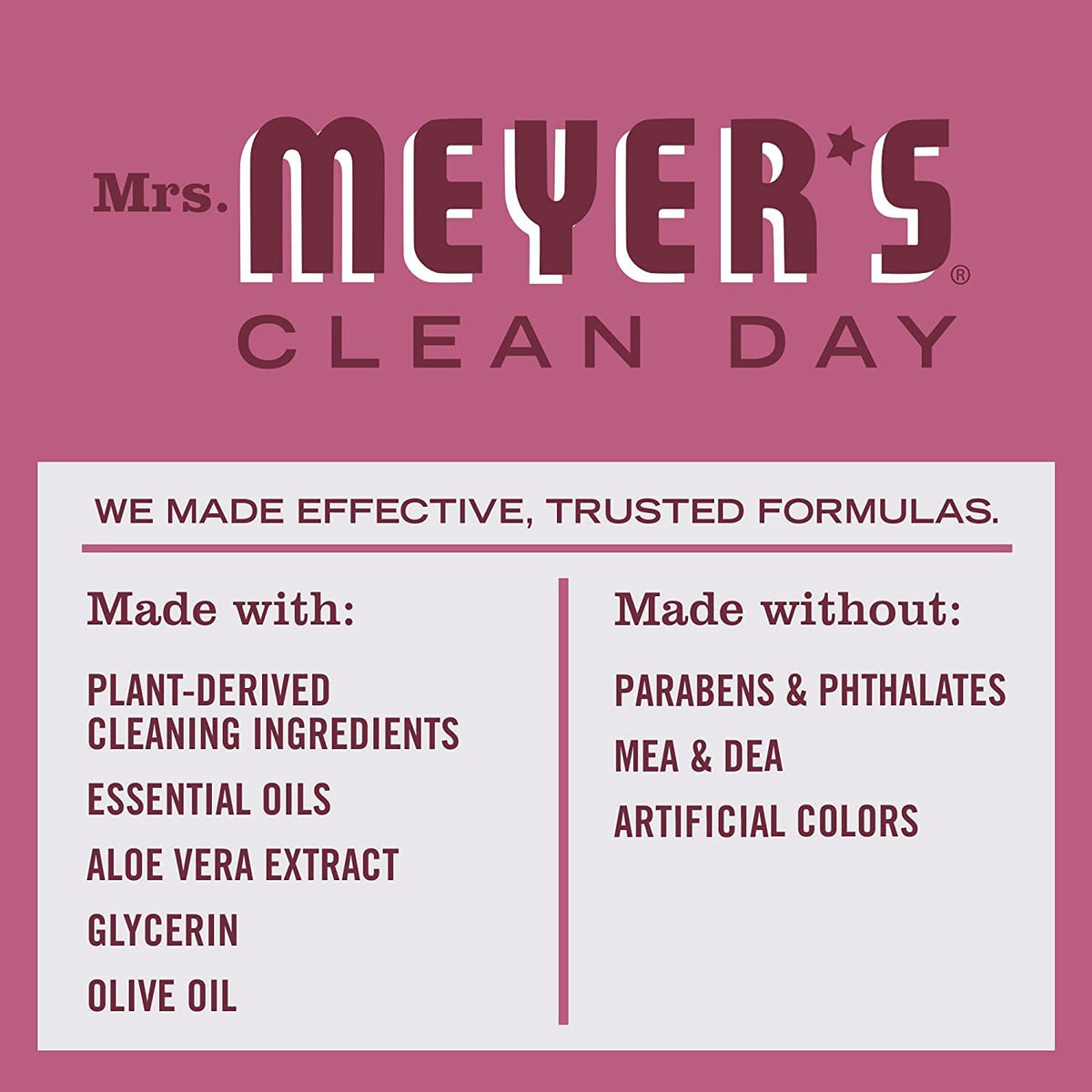 Mrs. MEYER'S bottle on a kitchen sink conveying warm Mum scent ambiance