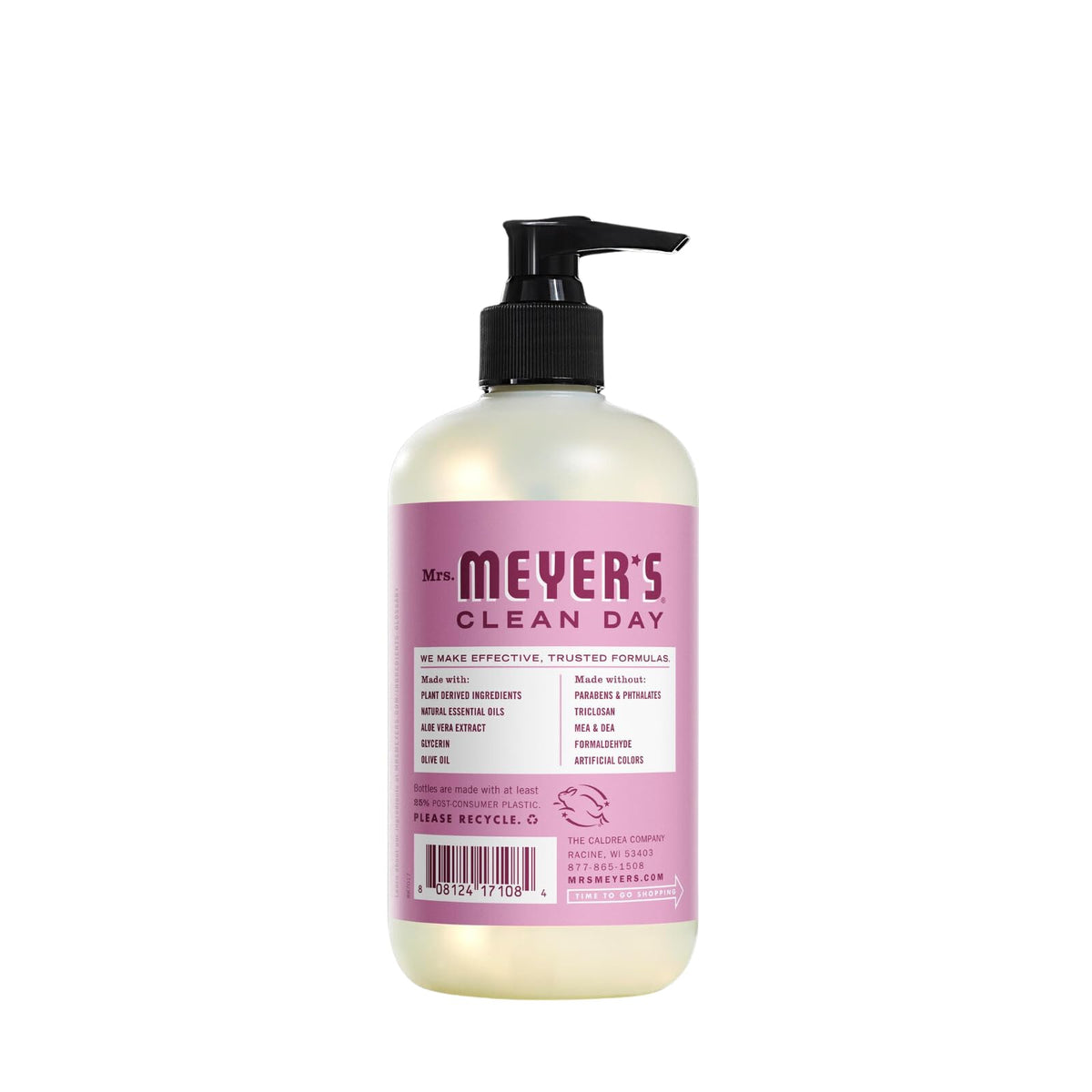 Mrs. MEYER'S Peony bottle close-up emphasizing soft floral scent benefit