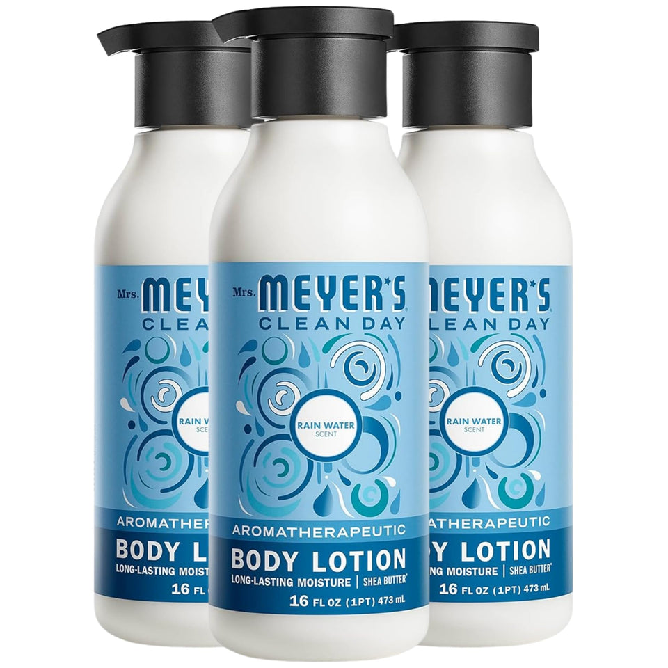 Mrs. Meyer's front packaging showing Rain Water label and bulk value