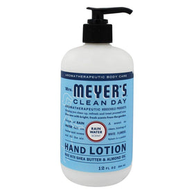 Mrs. MEYER'S lotion texture close-up demonstrating smooth moisturizing consistency