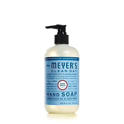 Mrs. MEYER'S soap foam texture on hand showing gentle lather and moisturizing effect