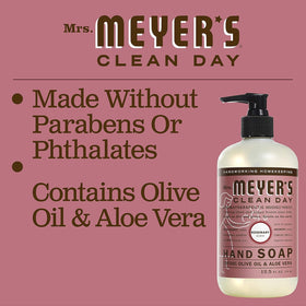 Mrs. MEYER'S bottle beside rosemary sprig, botanical scent inspiration and freshness