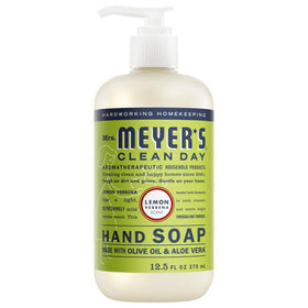Mrs. MEYER'S bottles in hand to show size and convenient 12.5 fl oz capacity