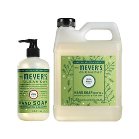 Mrs. MEYER'S front packaging showing Snowdrop scent and refill benefit