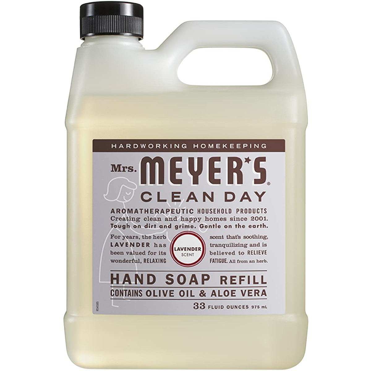 Mrs. MEYER'S soapy lather on hands demonstrating gentle clean and softening olive oil