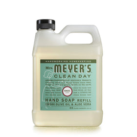 Mrs. MEYER'S soap foam texture on hands showing gentle lather that cleans without drying