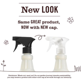 Mrs. MEYER'S multi-surface spray bottle mid-spray showing quick surface refresh benefit