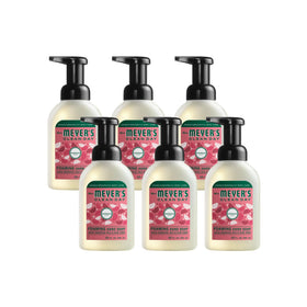 Mrs. MEYER'S front packaging showing six watermelon-scented bottles and bright labels