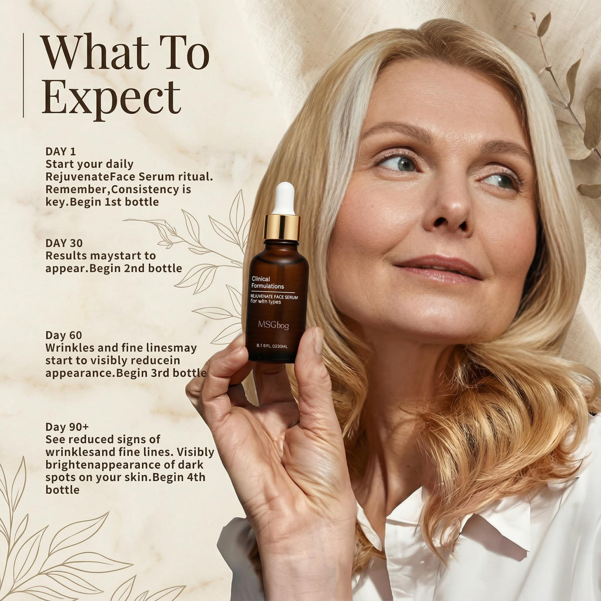 MSGBcg serum on bathroom shelf in lifestyle setting for daily routine inspiration