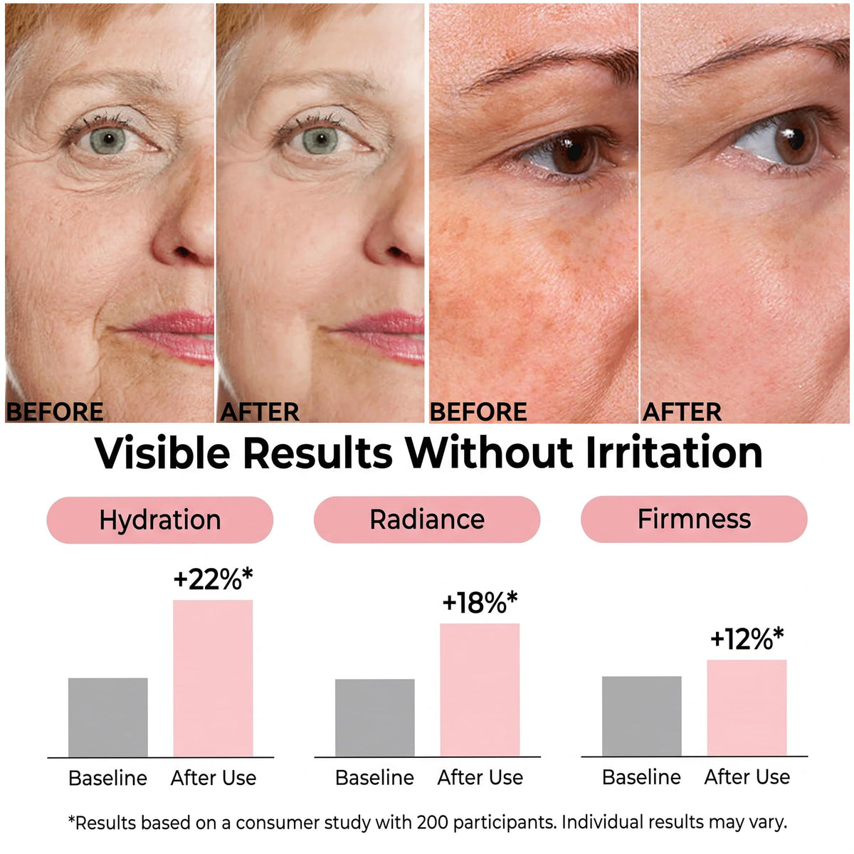 MSGBcg clear serum drops on skin showing lightweight texture and absorption