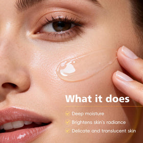 MSMEESUYA ingredient label close-up showing 97% snail mucin transparency