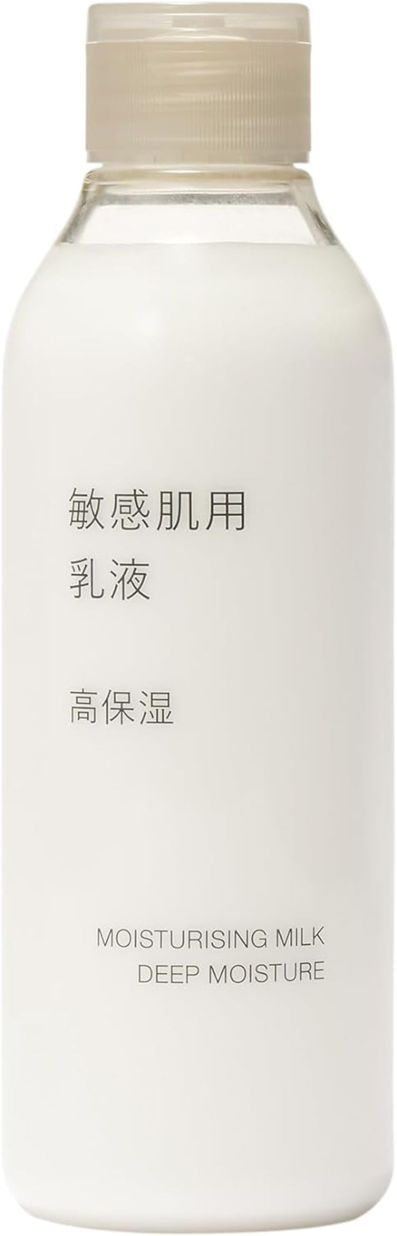 Muji bottle front packaging showing label and clear hydration benefit