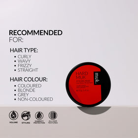 MUK before and after hair comparison showing added thickness and texture benefit