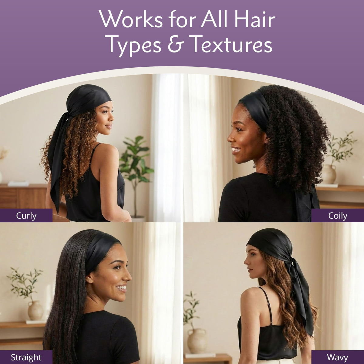 Mulberry Park Silks on pillow to show overnight hair protection and breathability benefit