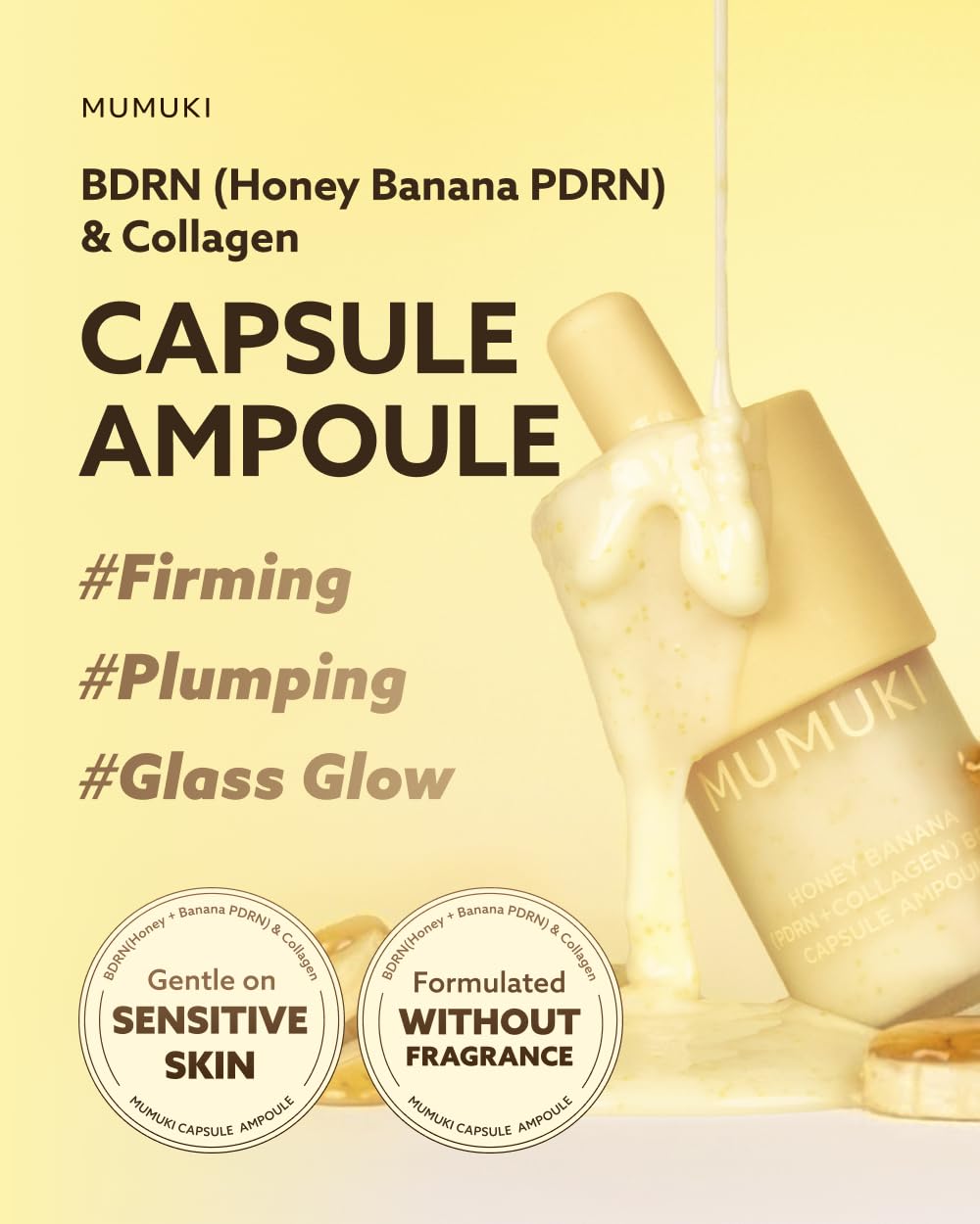 MUMUKI dropper dispensing serum highlighting precise dosage benefit