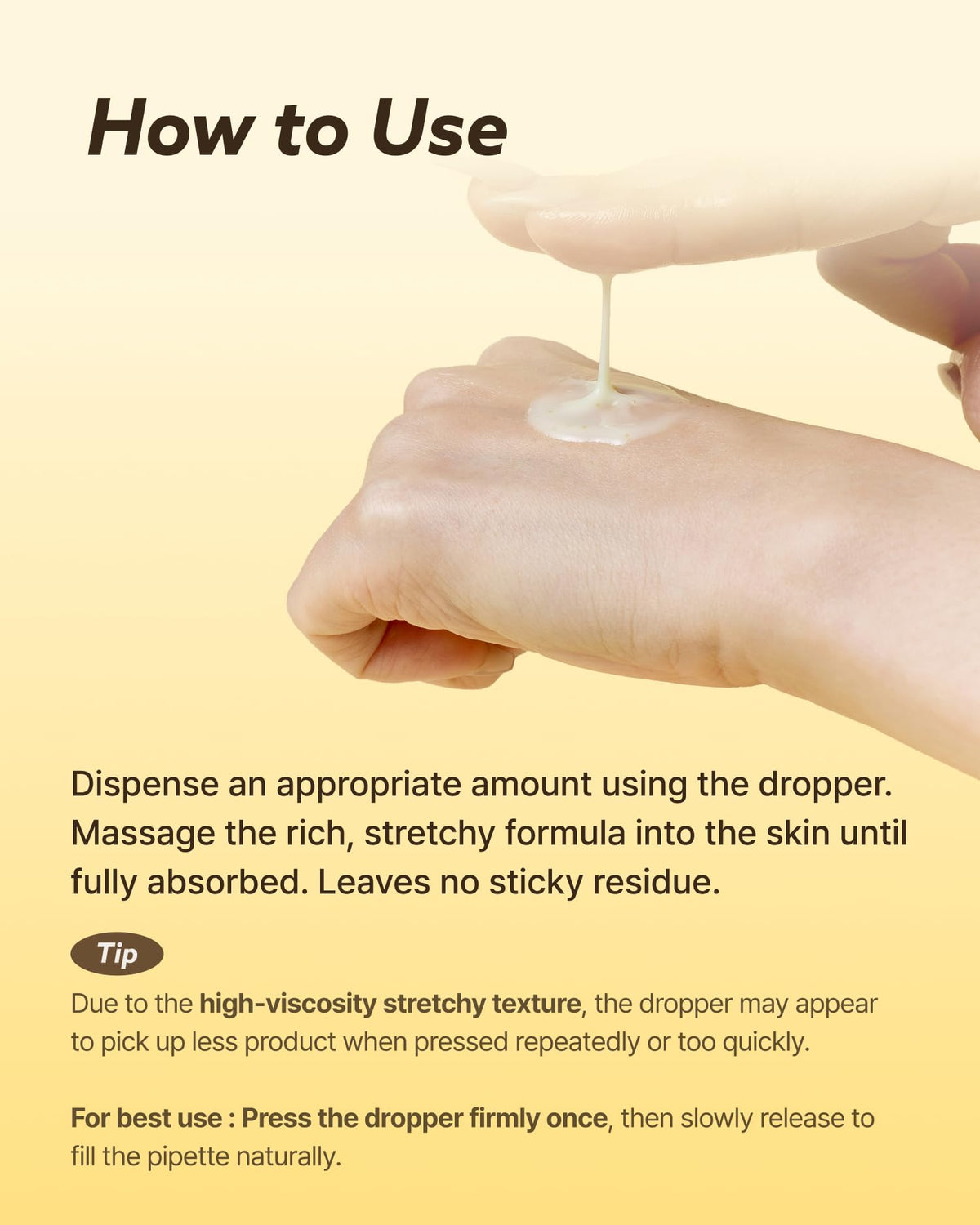 MUMUKI application in hand demonstrating easy spread and absorption benefit